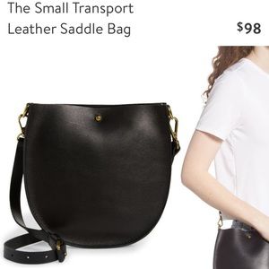 $98 Madewell transport small saddle bag in Black crossbody Jcrew